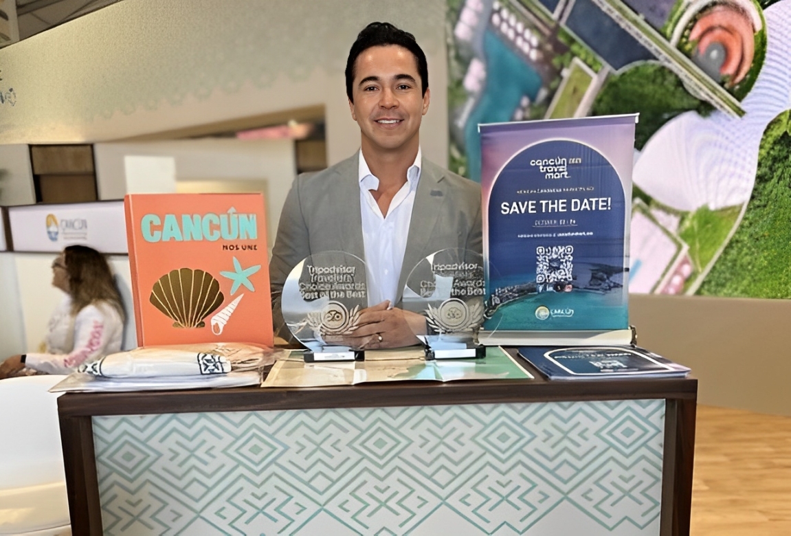 Cancún celebra sus premios internacionales en el Tianguis Turístico.