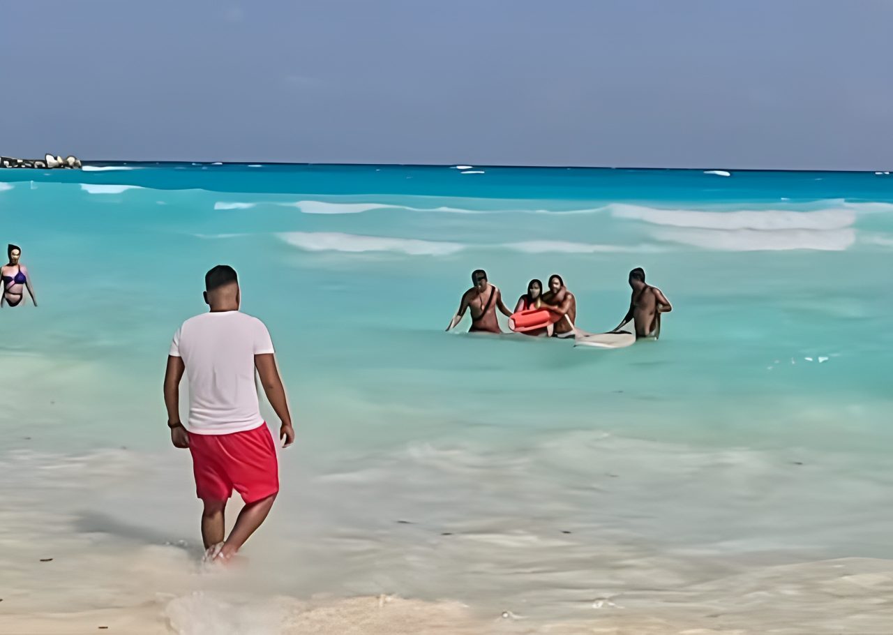 Playa Forum, escenario del heroico rescate.