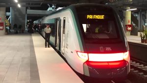 La ruta del Tren Maya en el sureste mexicano.