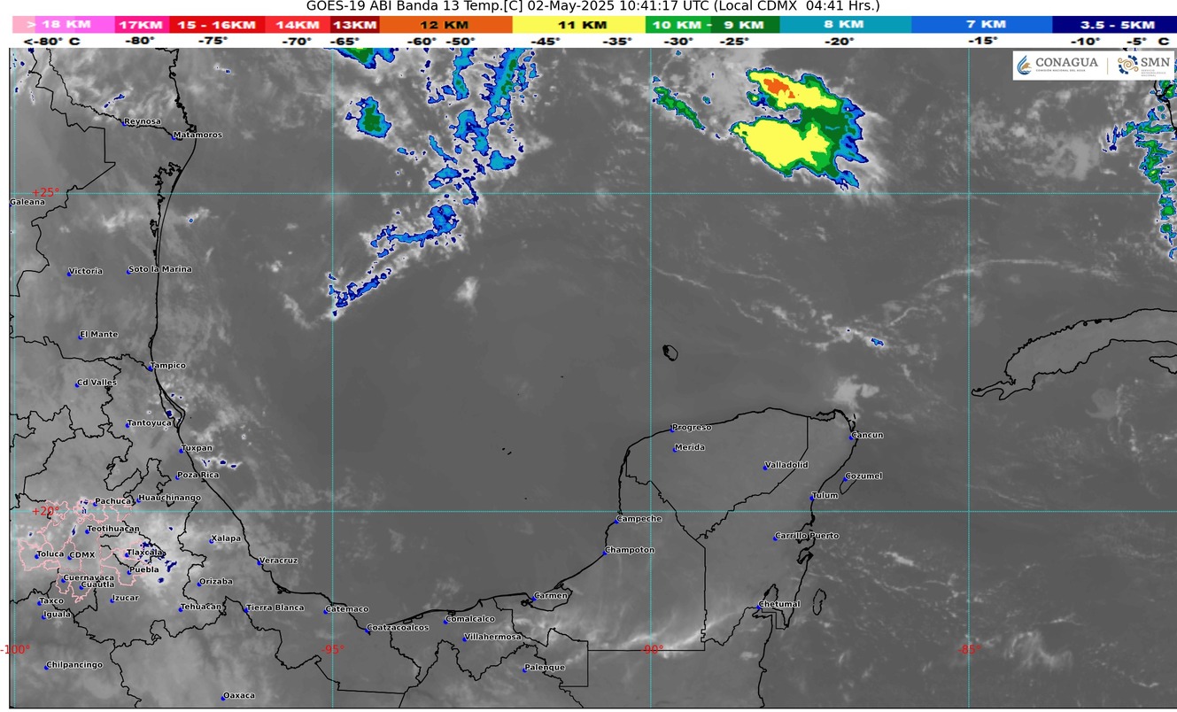 Cielo despejado en Quintana Roo, ideal para actividades al aire libre.