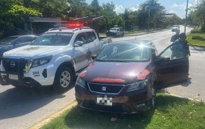 Choque se produjo en la zona hotelera de Cancún