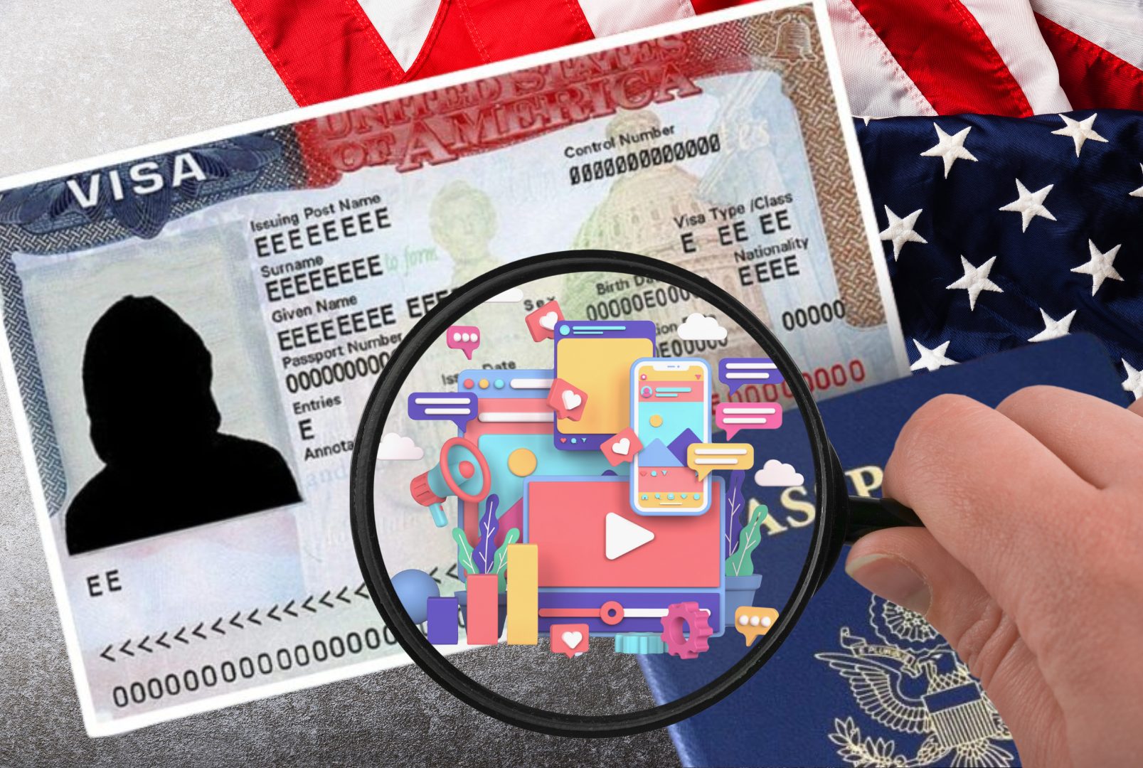 Los solicitantes deben proporcionar sus identificadores de redes sociales.