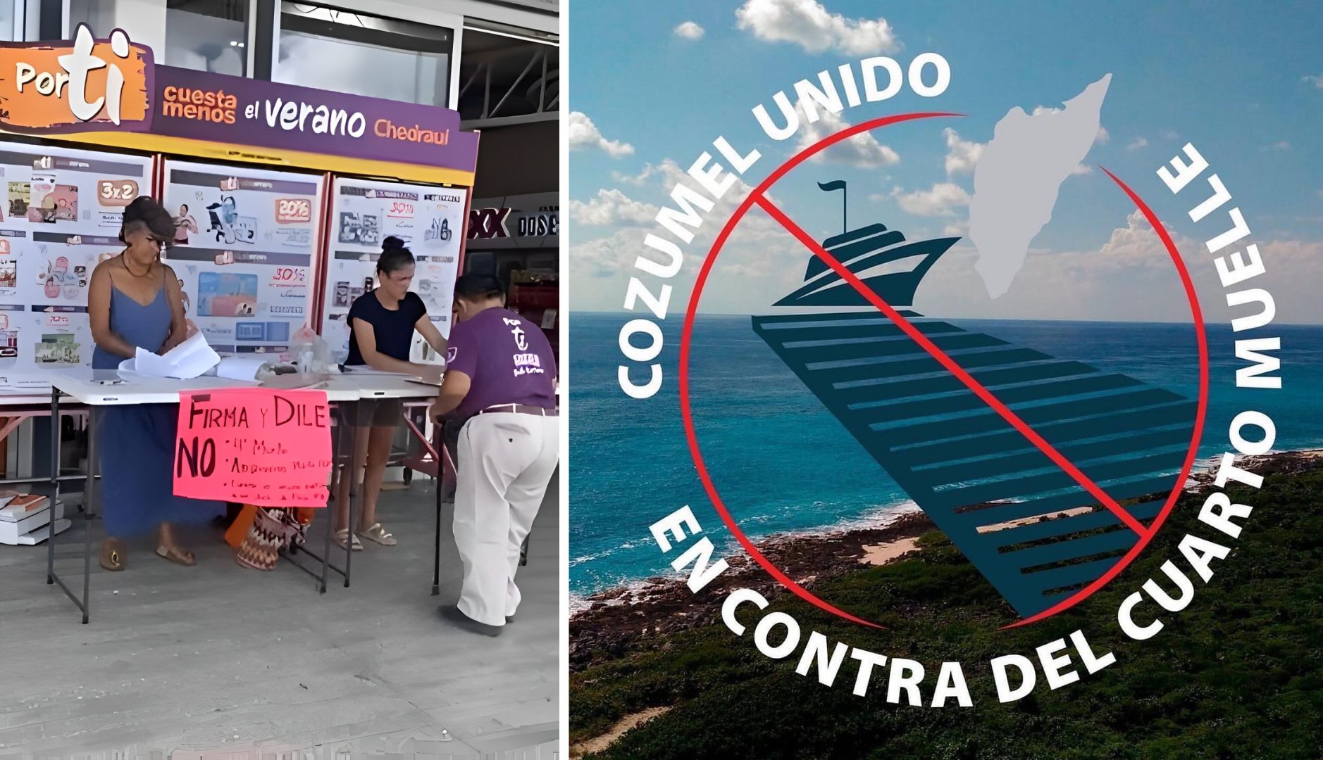 La comunidad teme por el impacto ambiental en el arrecife Villa Blanca.