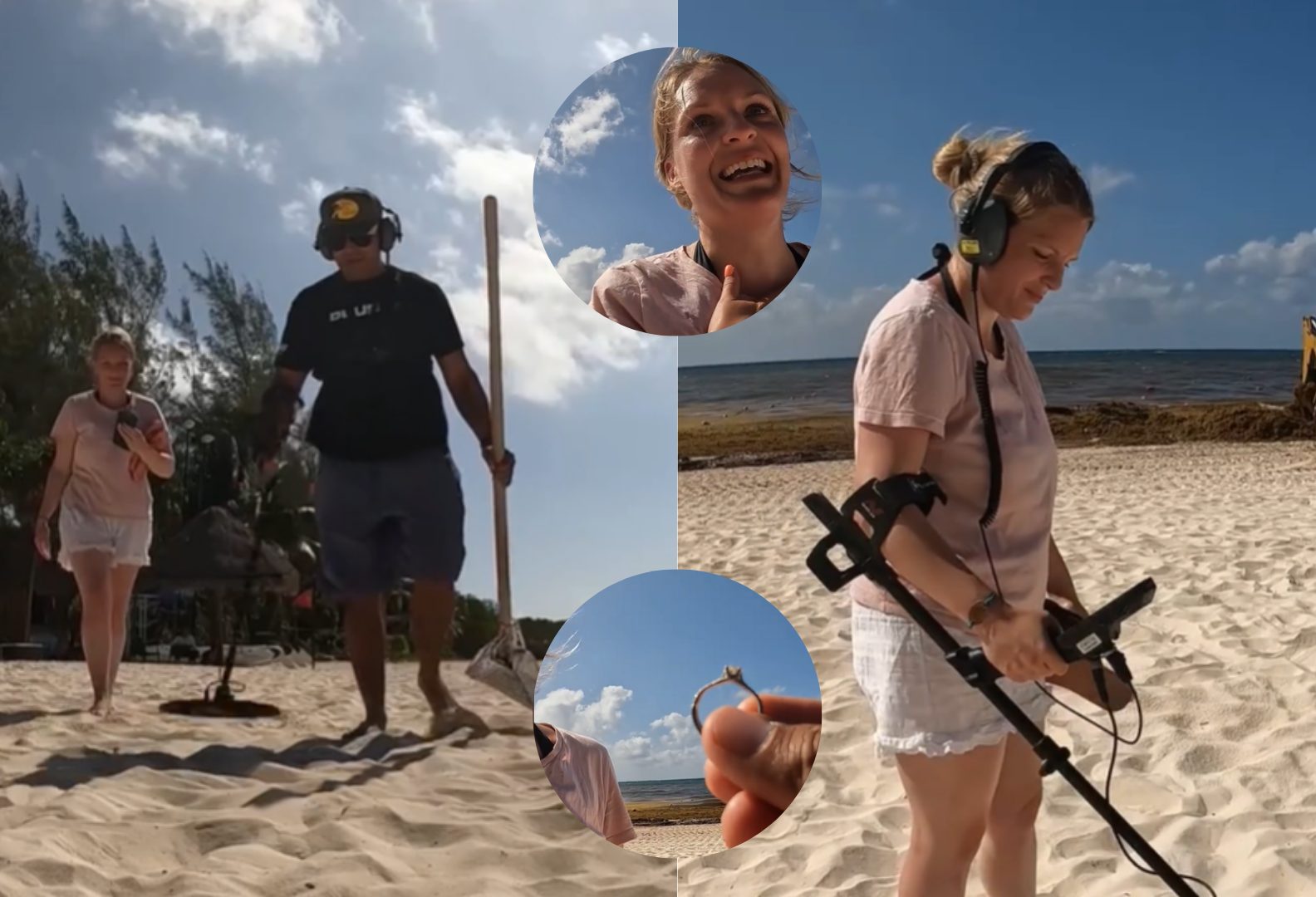 Momentos de emoción tras encontrar el anillo.