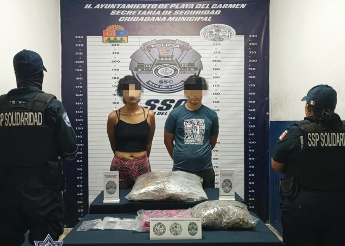 Detención por narcomenudeo en Playa del Carmen.