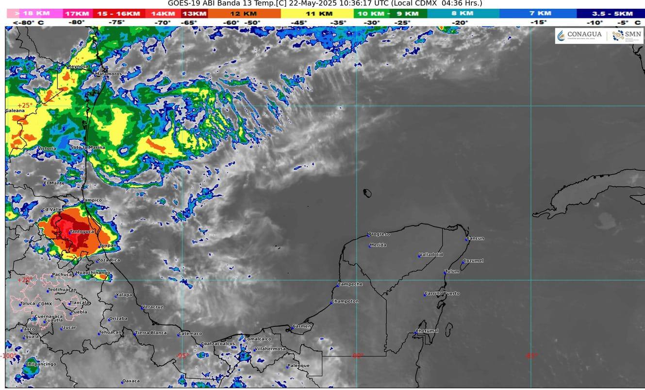 Pronóstico del tiempo en Quintana Roo.