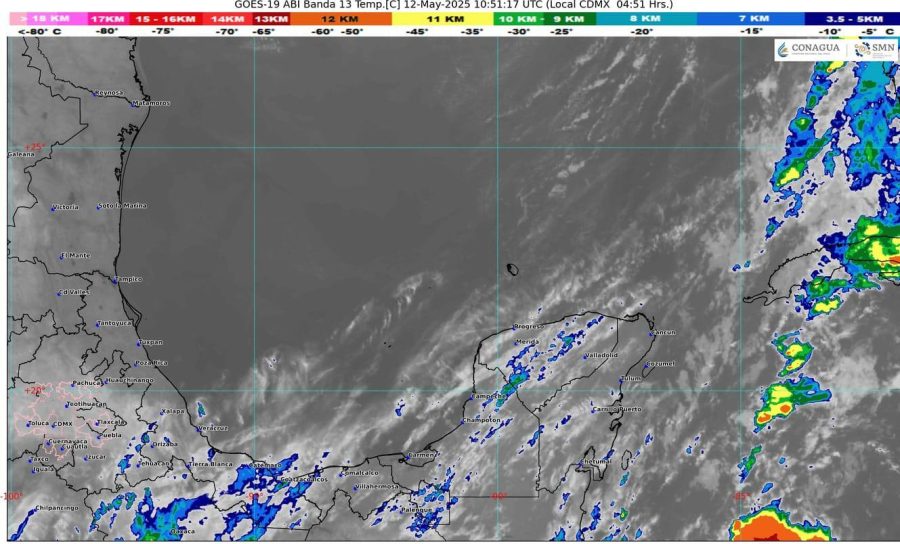 Pronóstico del clima en Quintana Roo.