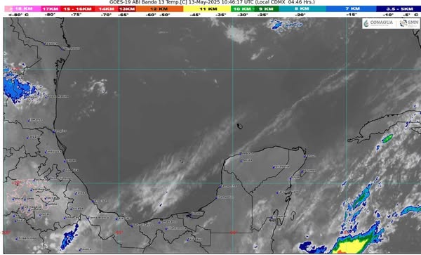 Pronóstico del clima en Quintana Roo con lluvias aisladas.