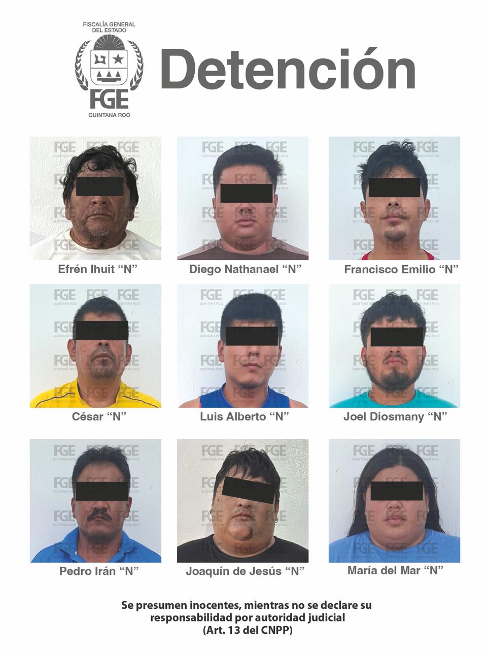 Detenciones por homicidio en Isla Mujeres.