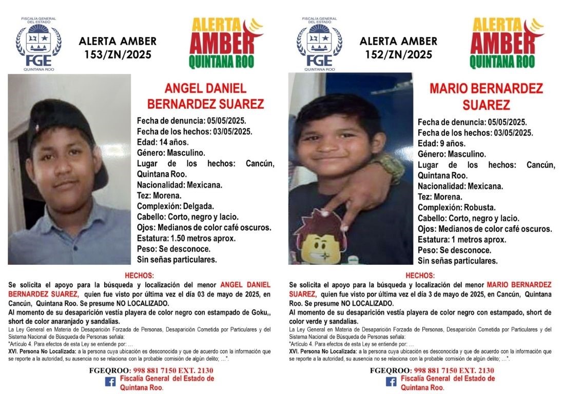 La comunidad se une en la búsqueda de los menores.