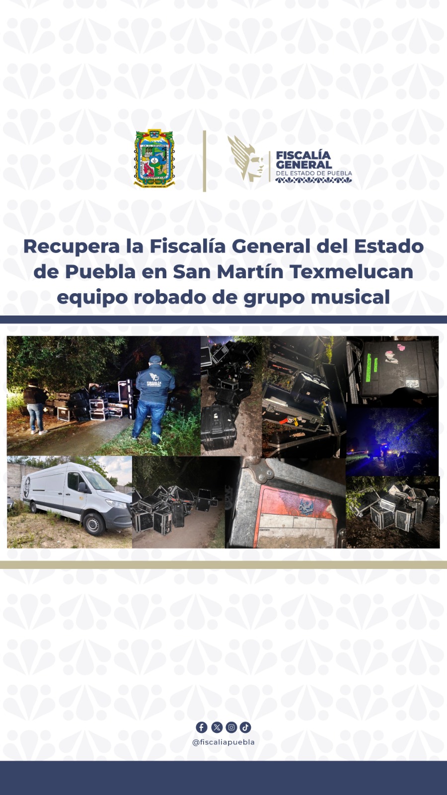 Los Ángeles Azules recuperan su equipo de sonido tras robo.