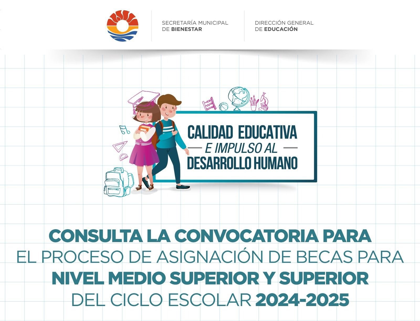 Estudiantes interesados en becas municipales.