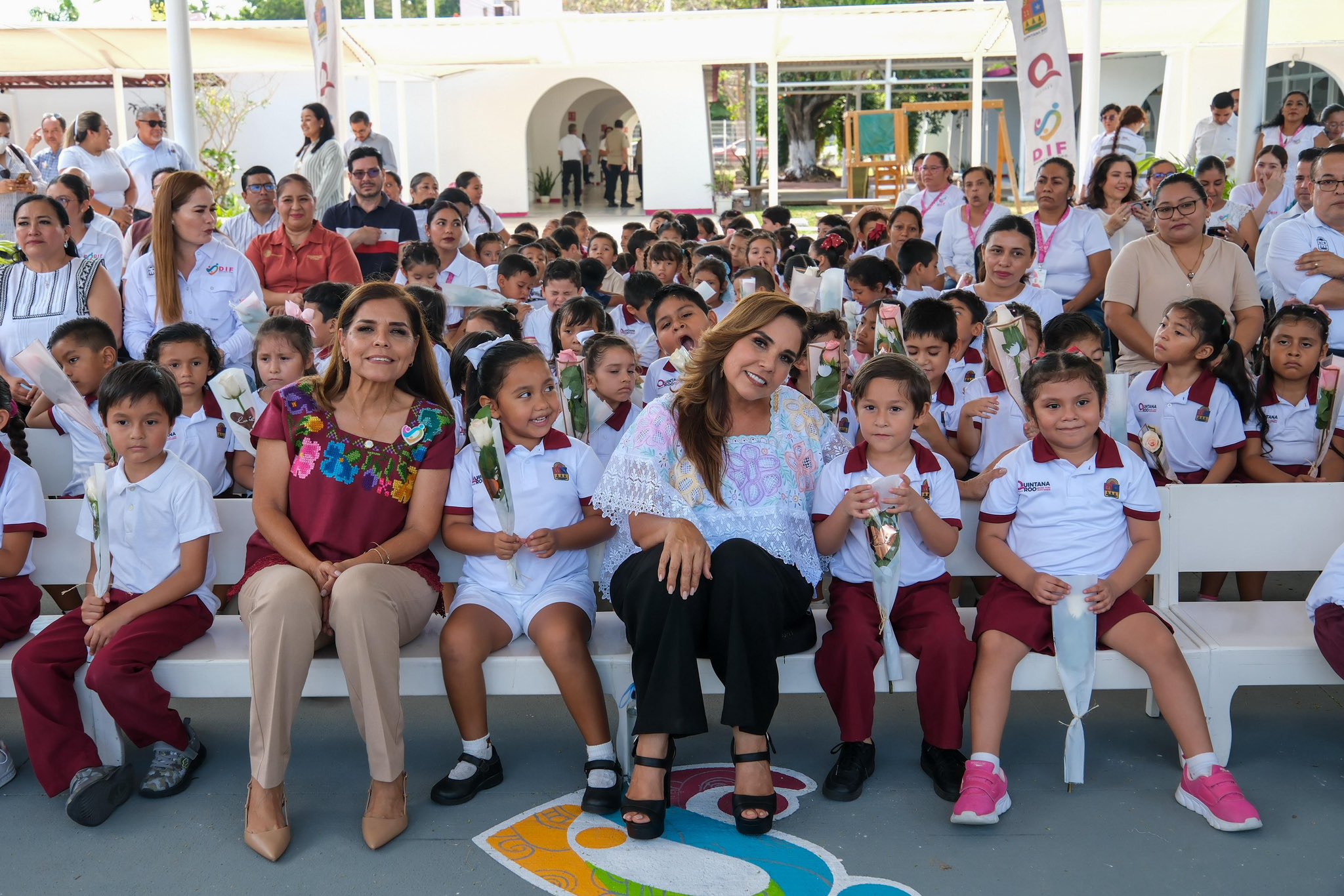 Inauguración de domos en CENDI 1 y 2 de Chetumal.