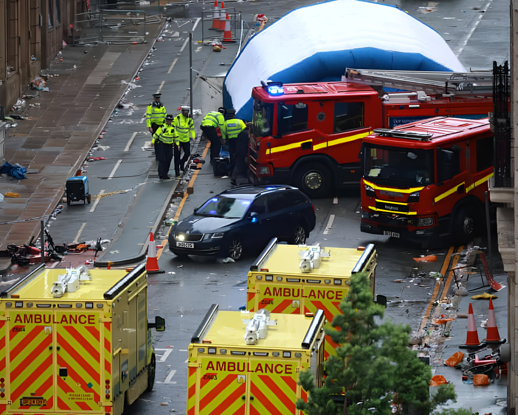 Aficionados reunidos antes del incidente en Liverpool.