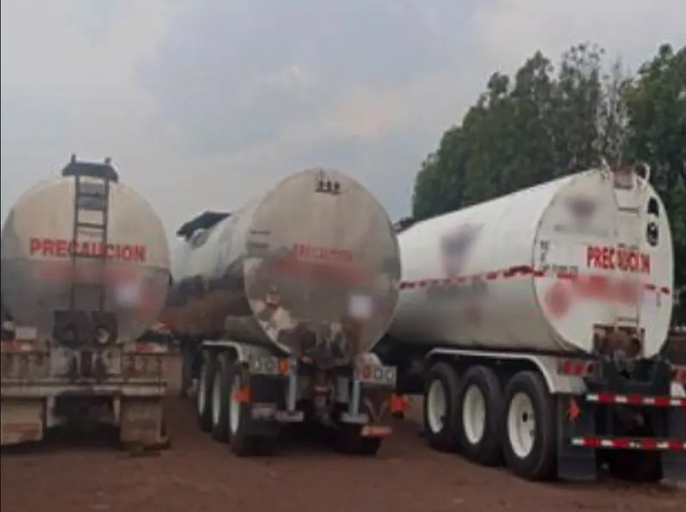 Detención de huachicoleros en Guanajuato.