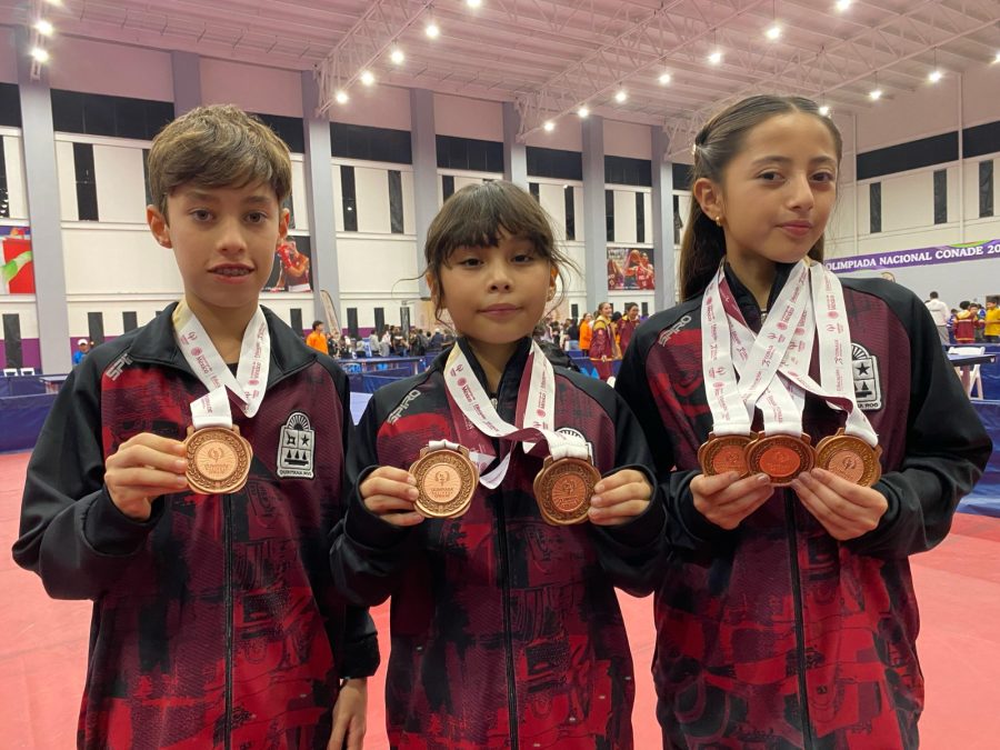 Tres bronces para Quintana Roo en tenis de mesa.