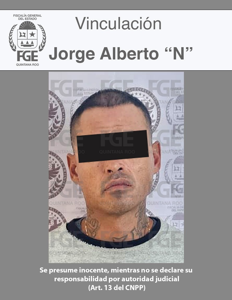 Elementos asegurados durante la detención del acusado.