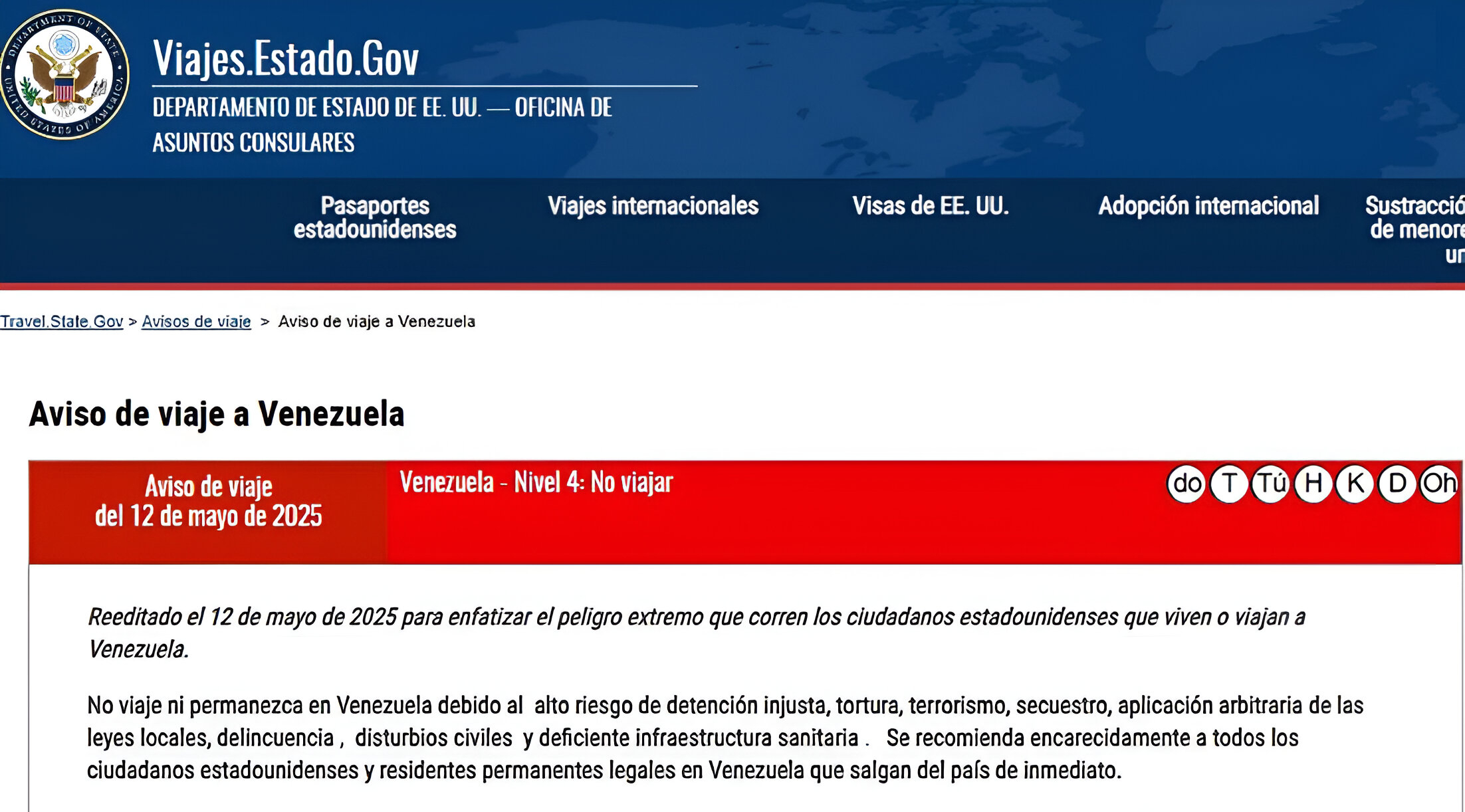 La tensión entre EE.UU. y Venezuela aumenta con cada alerta emitida.