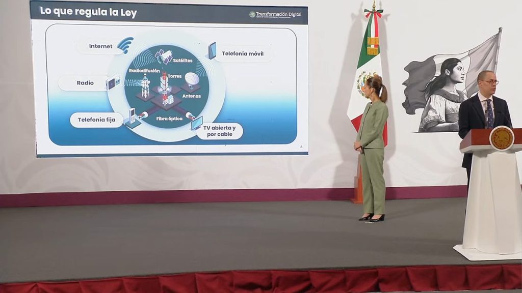 Claudia Sheinbaum prepara cambios a la Ley de Telecomunicaciones.