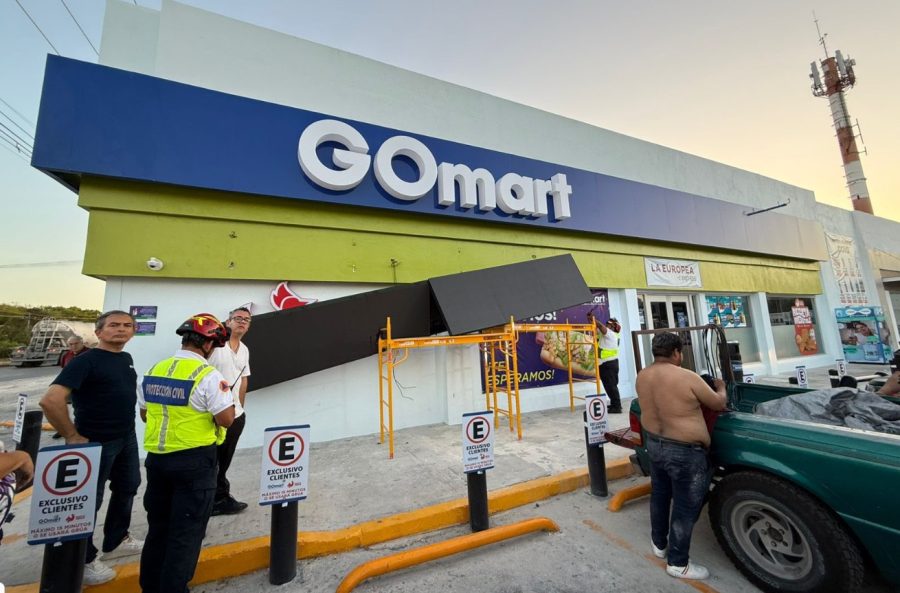 Trabajadores lesionados en Gomart.