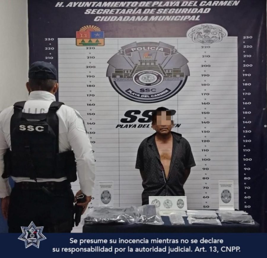 Operativos de seguridad en Playa del Carmen.