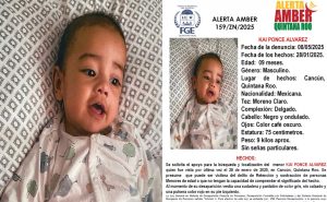 "Alerta Amber activada para localizar a Kai Ponce Álvarez."