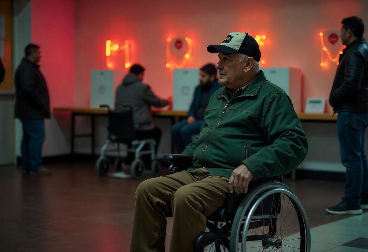 Personal del INE visitando hogares para el voto anticipado.