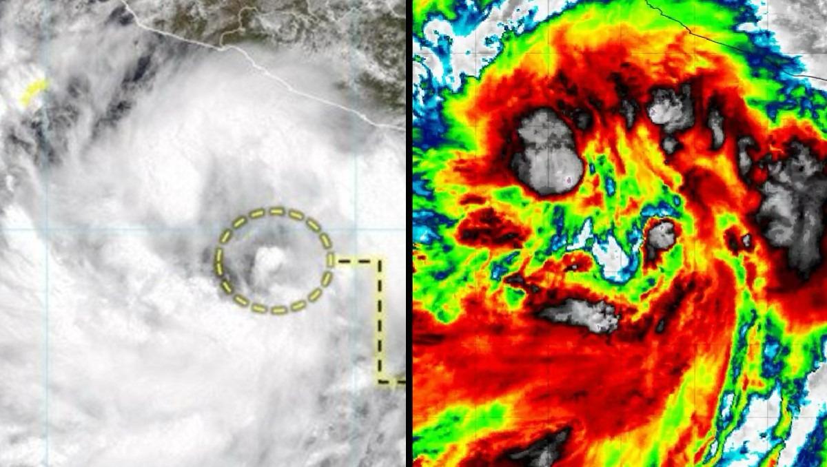 Calles inundadas por lluvias intensas.