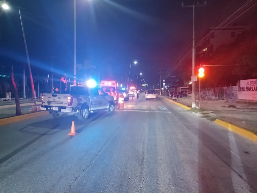 Avenida Bonampak, escenario del trágico accidente que cobró la vida de un joven motociclista.