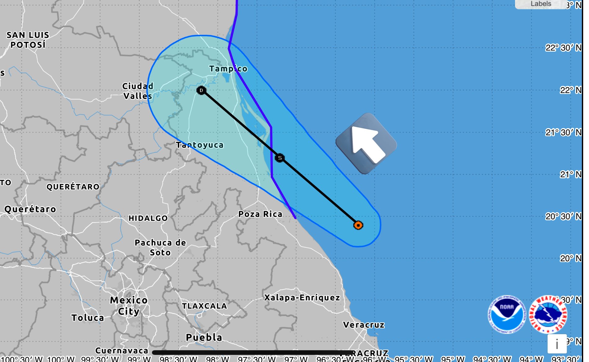 La tormenta "Barry" se acerca a las costas de Veracruz, generando preocupación en la población.