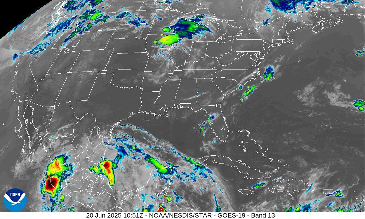 Pronóstico de chubascos en Quintana Roo.