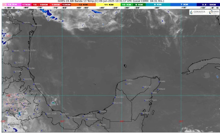 Pronóstico del tiempo en Quintana Roo: lluvias y altas temperaturas.