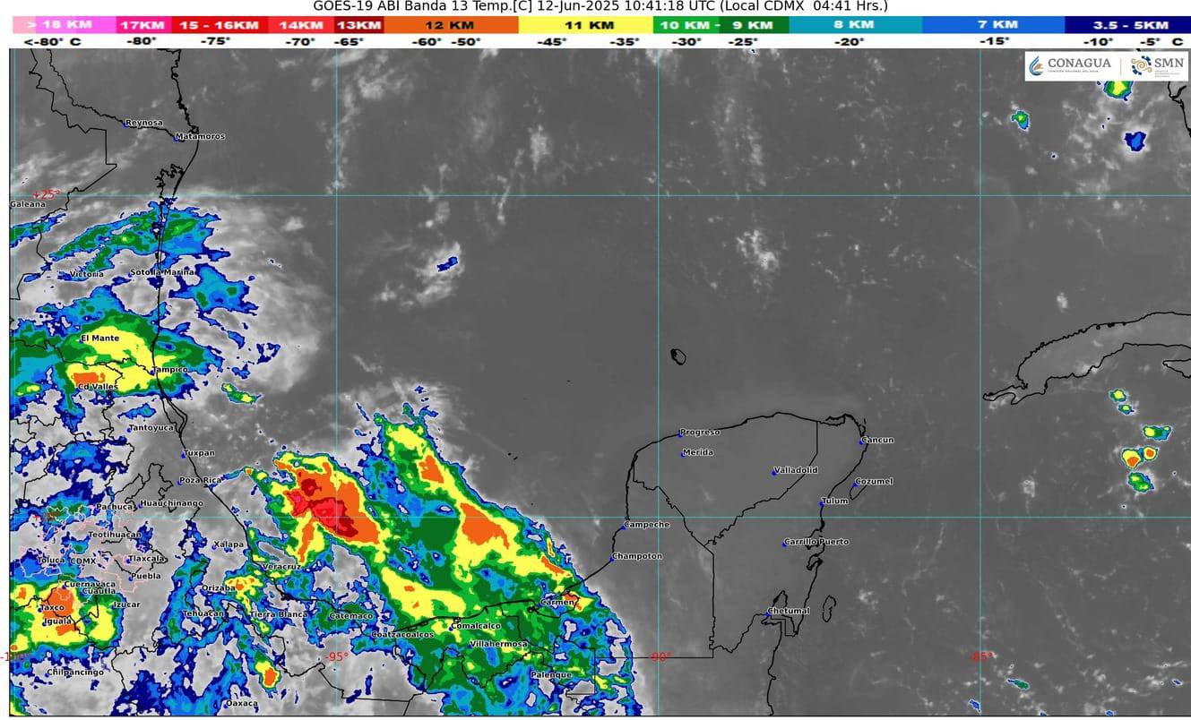 Pronóstico meteorológico en Quintana Roo: lluvia y calor.