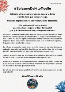 “#SíAlArrecife”: defensa del medio ambiente.