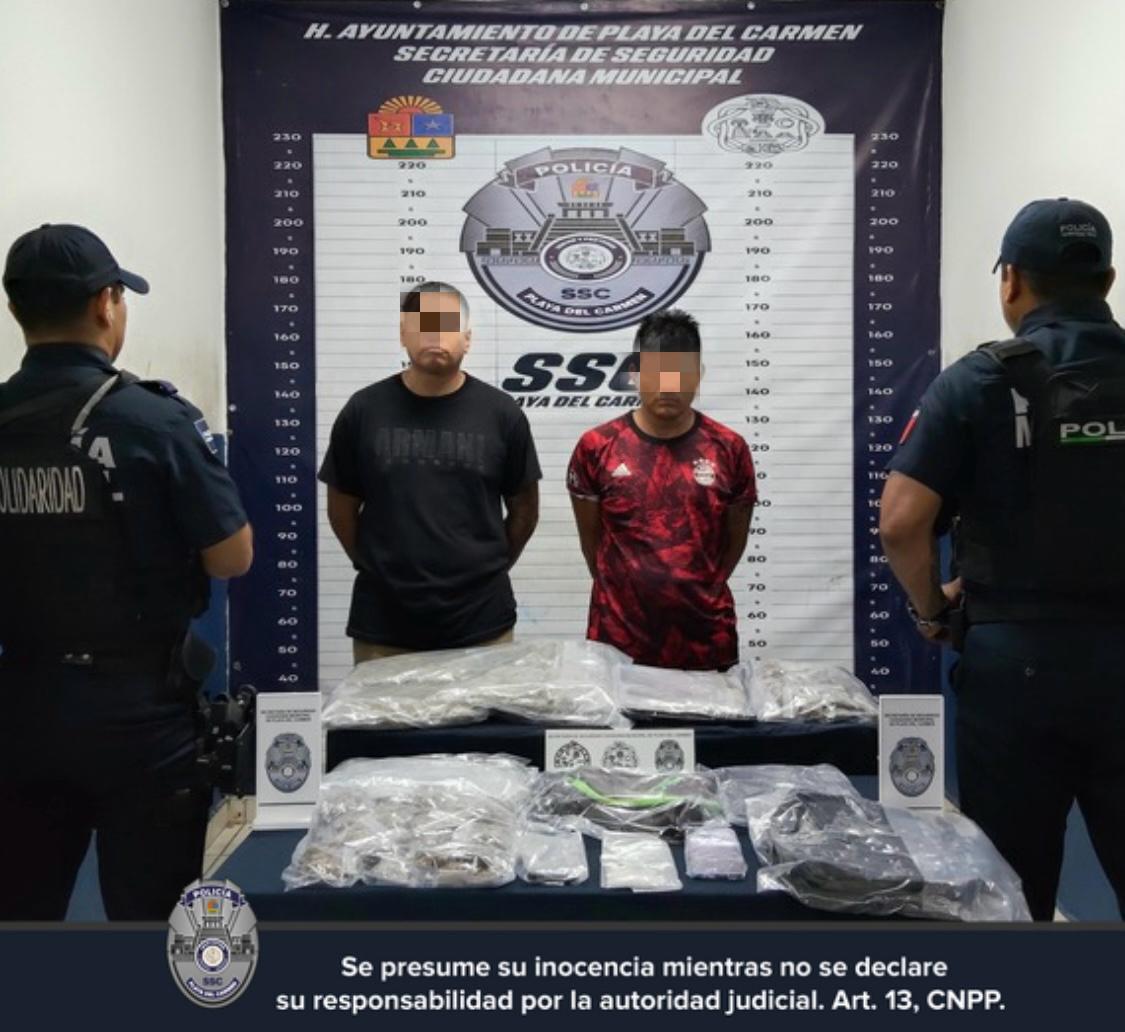 Detenciones por narcóticos en Playa del Carmen.