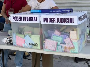 Gráfico que muestra el costo por voto en la reciente elección judicial, superando otras consultas.