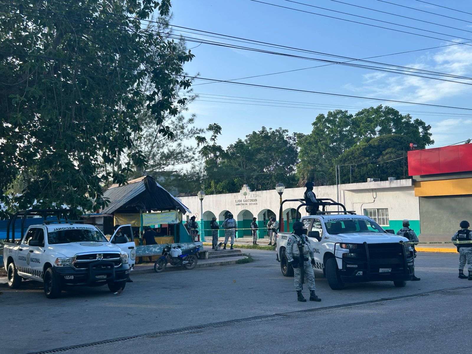 Aseguramiento de la Casa Ejidal en Kantunilkín.