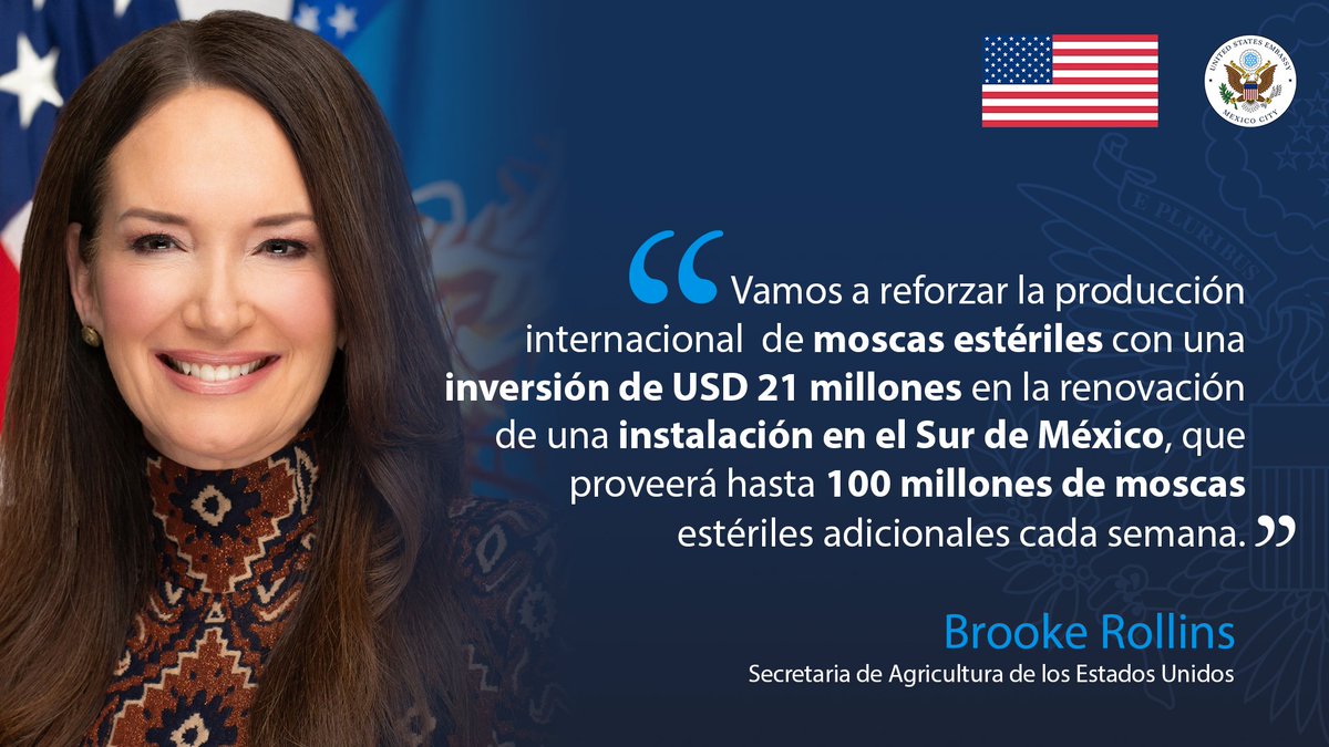 Brooke Rollins y su plan contra el gusano barrenador: La estrategia clave contra la plaga.
