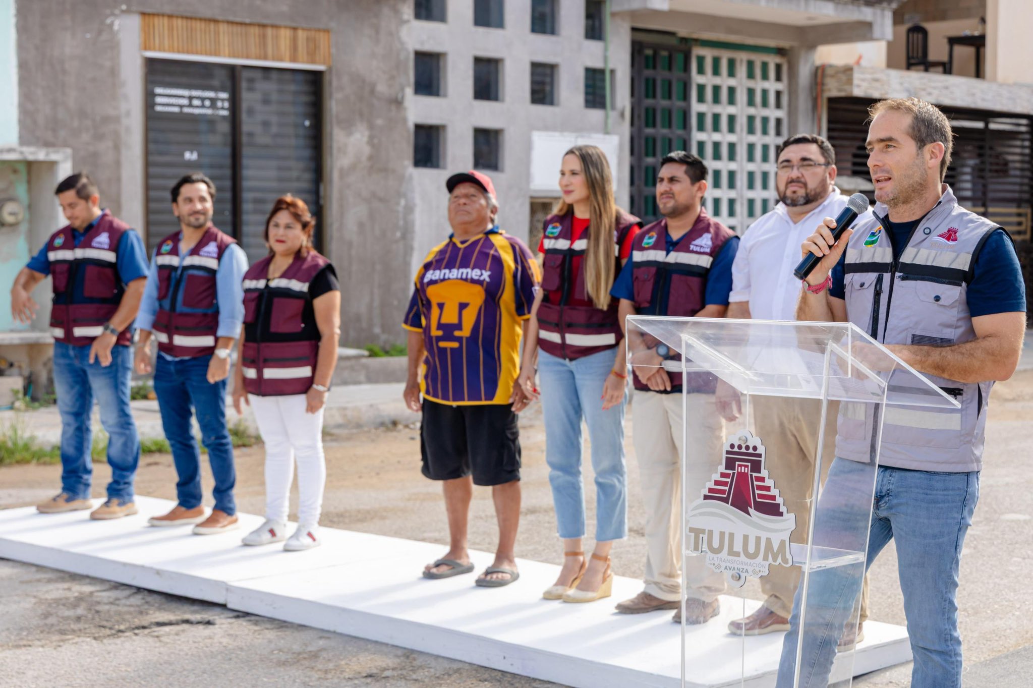 Obras en la colonia Tumben Kaa.