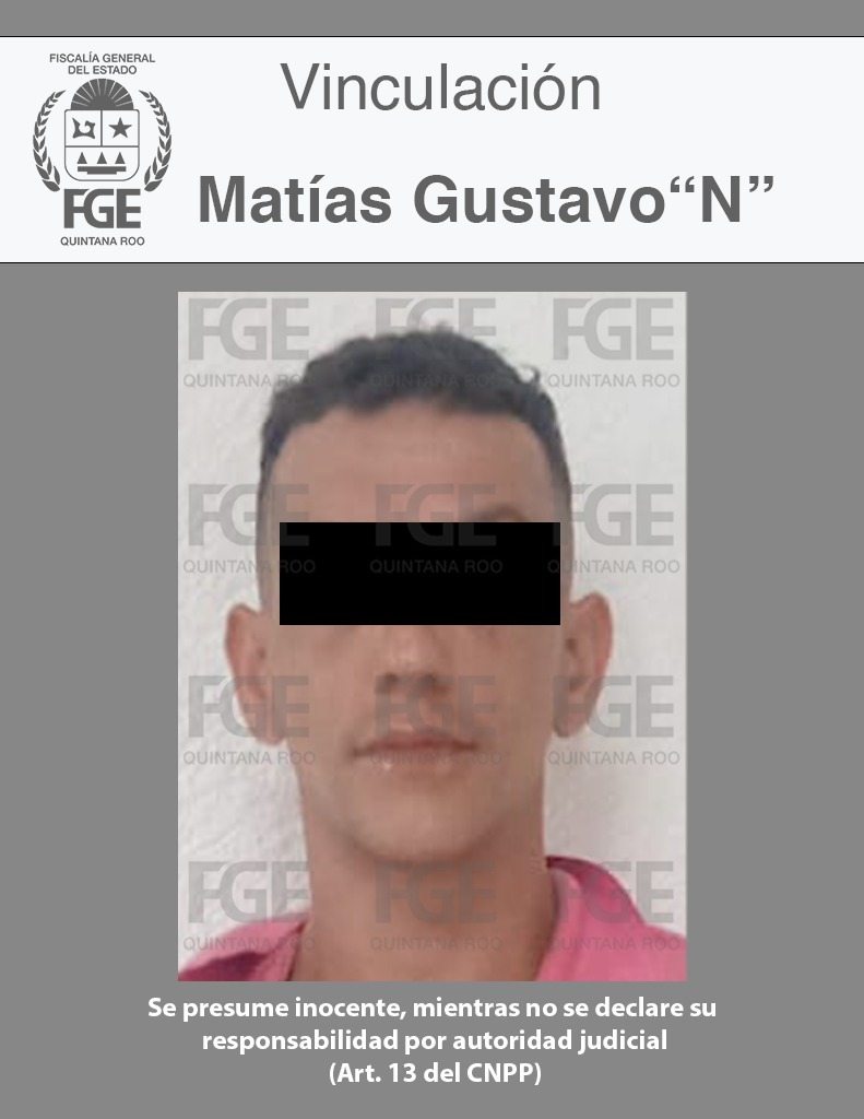 Matías Gustavo “N” vinculado a proceso por trata de personas.