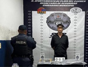 Detenido por narcotráfico en Playa del Carmen.