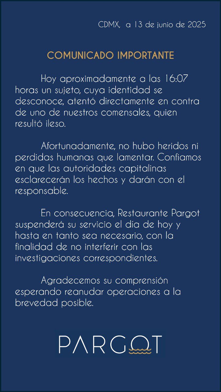 Balacera en Pargot genera pánico.