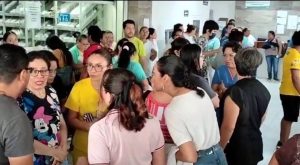 Protestas del personal del IMSS en Chetumal.