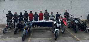 Operativo de seguridad en la colonia El Pedregal, donde se realizaron las detenciones.