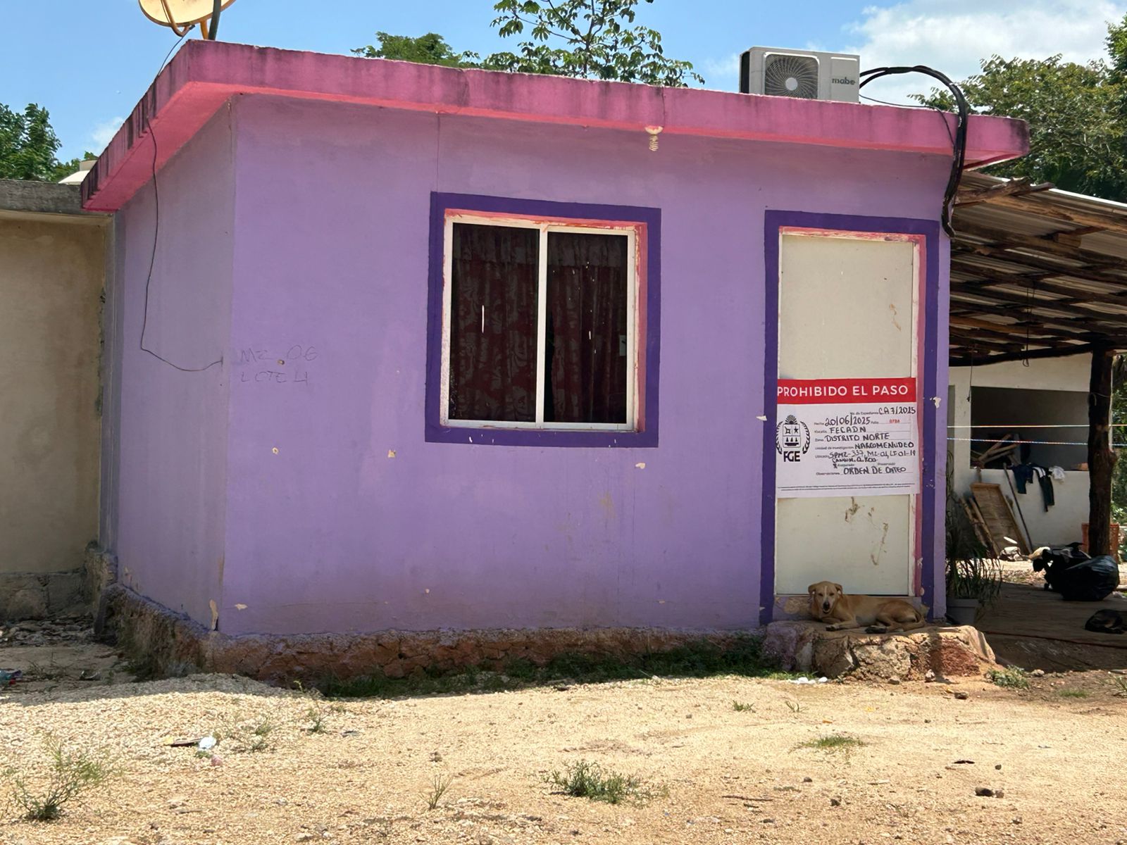 Propiedades en Kantunilkín sujetas a cateo por narcomenudeo.