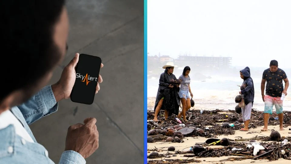SkyAlert desconectado por daños del huracán Erick.