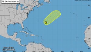 Ciclones Quintana Roo: zona de baja presión en Atlántico bajo vigilancia con 20% probabilidad.