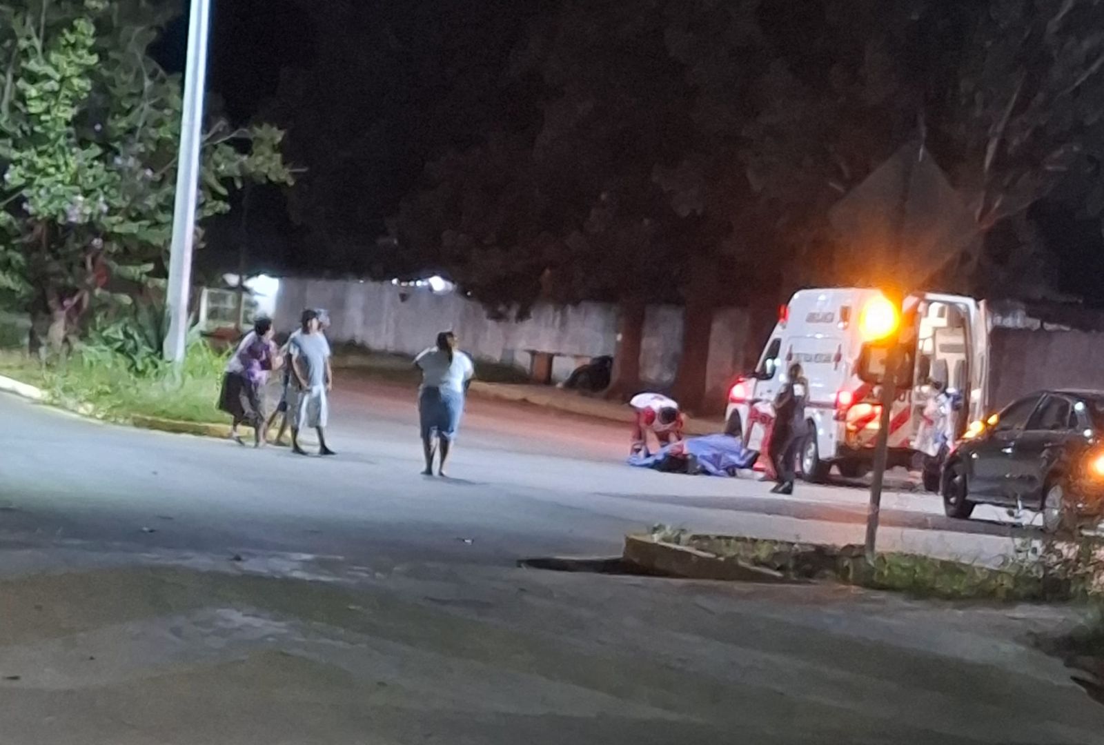 Motociclistas en una carretera de Quintana Roo.