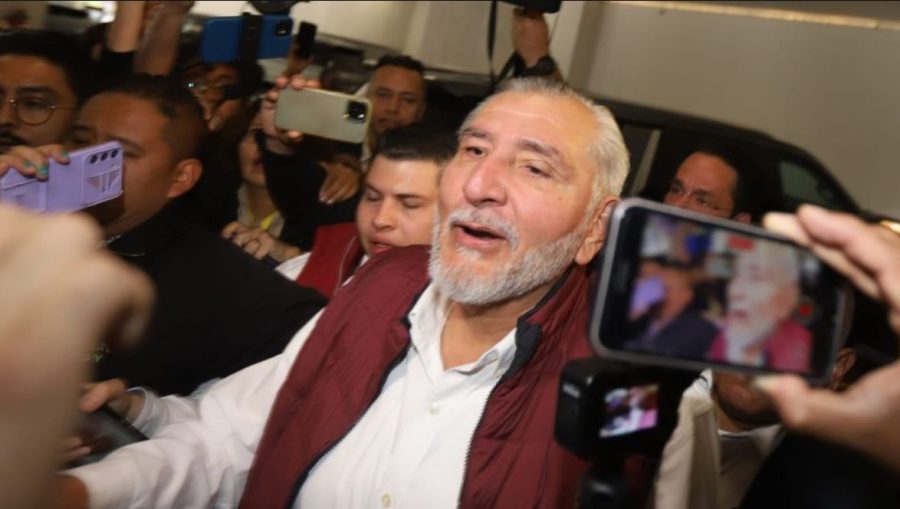 Adán Augusto López durante su presentación en el Consejo Nacional de Morena.