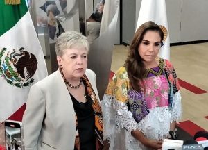 Alicia Bárcena durante la presentación del Parque de Economía Circular.